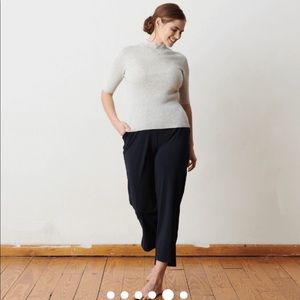 “Mock It Up” lightweight short sleeve sweater